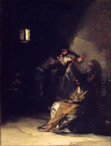 Interior de prision by Francisco Goya Fuendetodos