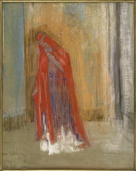 Frau in rot - view 1