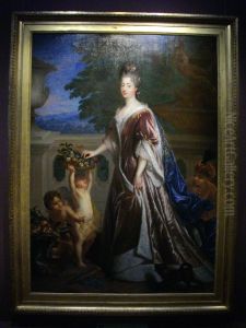 Portrait of Anne-Louise-Benedicte de Bourbon-Conde, duchesse du Maine by Francois de Troy