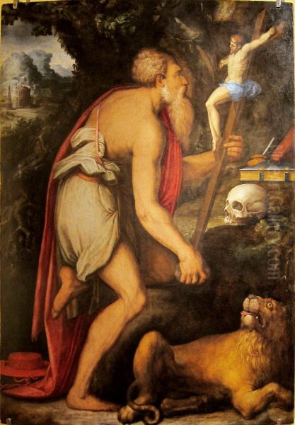 Saint Jerome en meditation. - view 1