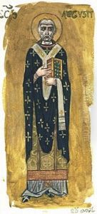 Saint Augustin debout, de face
