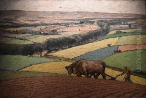 Attelage de boeufs by Paul Sibra