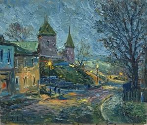 Night falling, Citadelle Street, Quebec city Night falling, Citadelle Street, Quebec city