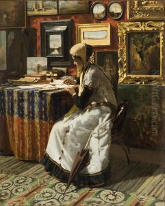 Non potendo aspettare. La lettera by Telemaco Signorini