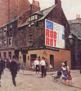 In the streets of Leith by Telemaco Signorini