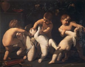 Lotta di putti by Guido Reni
