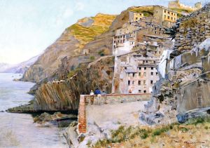Riomaggiore by Telemaco Signorini