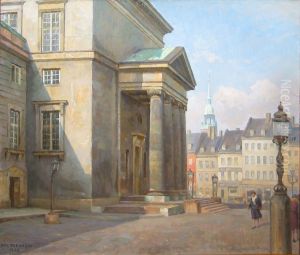 A summer day at the Slotskirken (Castle Church) of Christiansborg, Copenhagen.