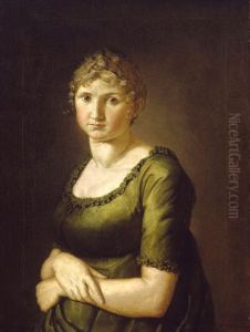 Pauline im grunen Kleid by Philipp Otto Runge