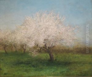 Apple Trees in a Meadow by Edward Mitchell Bannister