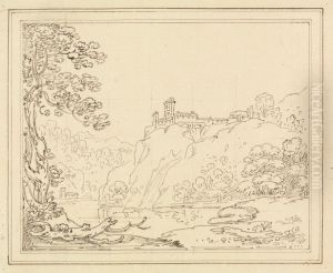 Palace on a Cliff Above a River Palace on a Cliff Above a River