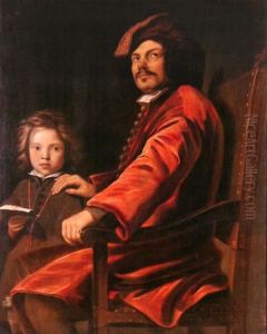 Double portrait of a man and a boy Double portrait of a man and a boy