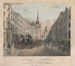 The Star of Cambridge, Leaving the Belle Sauvage, Ludgate Hill by Mary Young Ridenbaugh