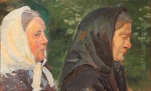 Two Women from Skagen. by Anna Ancher