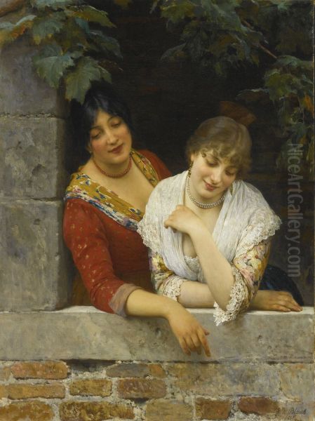 Venetians at the balcony - view 1