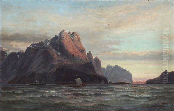 View from Vaagekallen at Lofoten in Norway - view 1