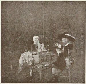 A Game of Cards by Gabriel Metsu