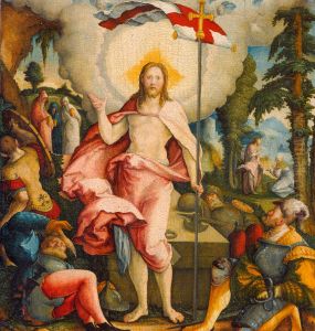The Resurrection of Christ and Noli me tangere by Master of Messkirch