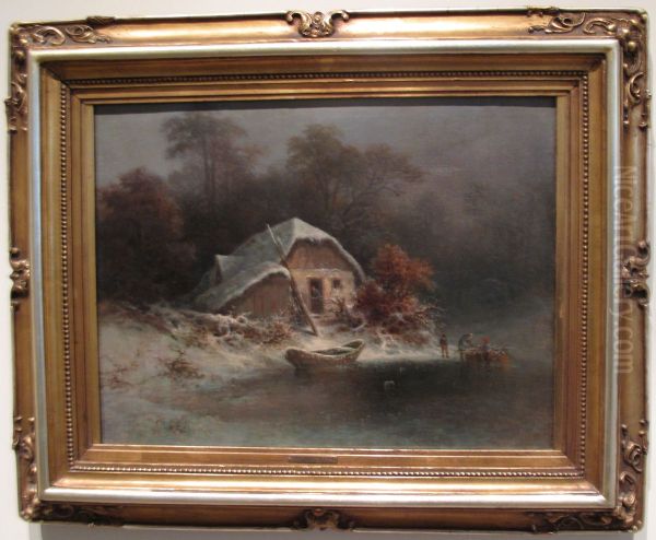 Chack by a Frozen Lake. - view 1