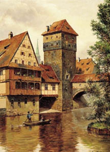 View at the Wasserturm in Nuremberg. - view 1