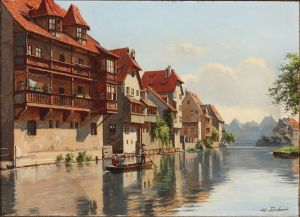 View from Nuremberg by August Fischer