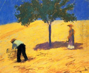 Baum im Kornfeld by August Macke