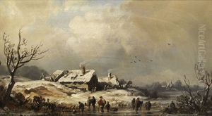 Winter landscape. Winter landscape.