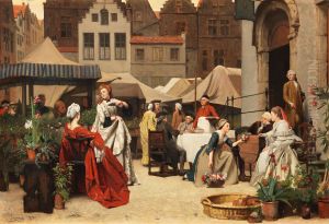 The flower seller The flower seller