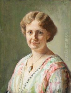 Portrait of Else Guldberg, nee Richter.