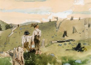 Boys on a Hillside by Winslow Homer