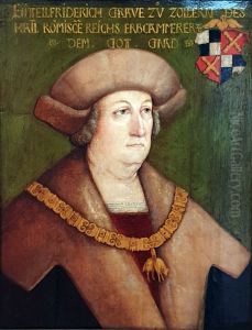 Eitel Friedrich II of Hohenzollern by Hans Schaufelin by Hans Leonhard Schaufelein