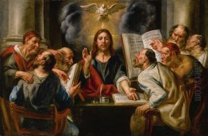 Christ among the Pharisees by Jacob Jordaens