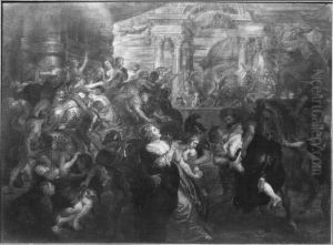 The Rape of the Sabines by (studio of) Rubens, Peter Paul