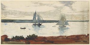 Two Sailboats by Winslow Homer