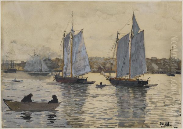Two Schooners, Gloucester - view 1