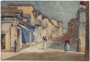 Street Scene, Santiago de Cuba by Winslow Homer