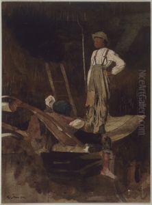 Two Boys in a Wagon by Winslow Homer