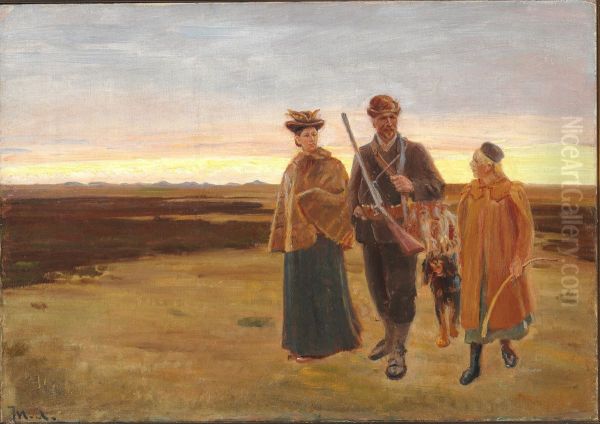 Home from the hunt. Study. - view 1