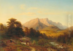 Blick auf den Untersberg im Abendlicht Blick auf den Untersberg im Abendlicht