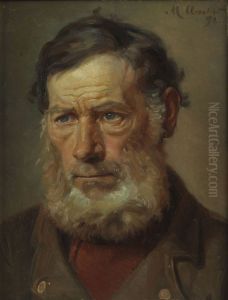 Mandsportraet. (1892) by Michael Peter Ancher