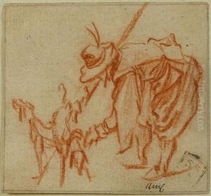 Un Piqueur Et Deux Chiens by Jacques Callot