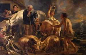 The prodigal son by Jacob Jordaens
