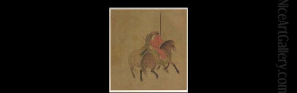Two Archers on Horseback - view 1