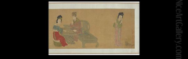 Emperor Minghuang and Consort Yang Playing Weiqi - view 1