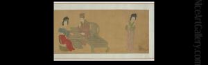 Emperor Minghuang and Consort Yang Playing Weiqi by unknown