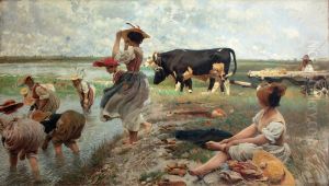 Women in the rice fields of Polesine