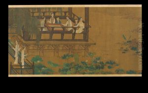 Palace Ladies by a Lotus Pond