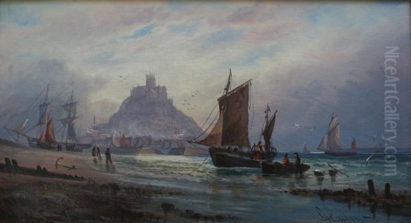 Evening, St. Michael's Mount; - view 1
