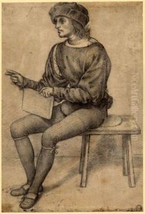 Study of a sitting Man by Timoteo Viti