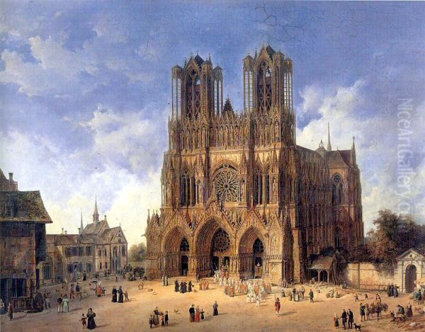 The Cathedral of Reims - view 1
